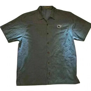 Penn State Men’s Button Up Lightweight Shirt Size Large Brand Chillwear Blue